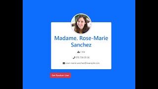 Build a React.js Random User API Example to Fetch User Details Using Axios Using reactstrap