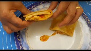 طريقة عمل شورما الفراخ مع العيش السورى و الثومية