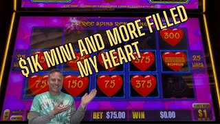 Chasing $10k maxed-out MAJOR on Heart Throb Lightning Link