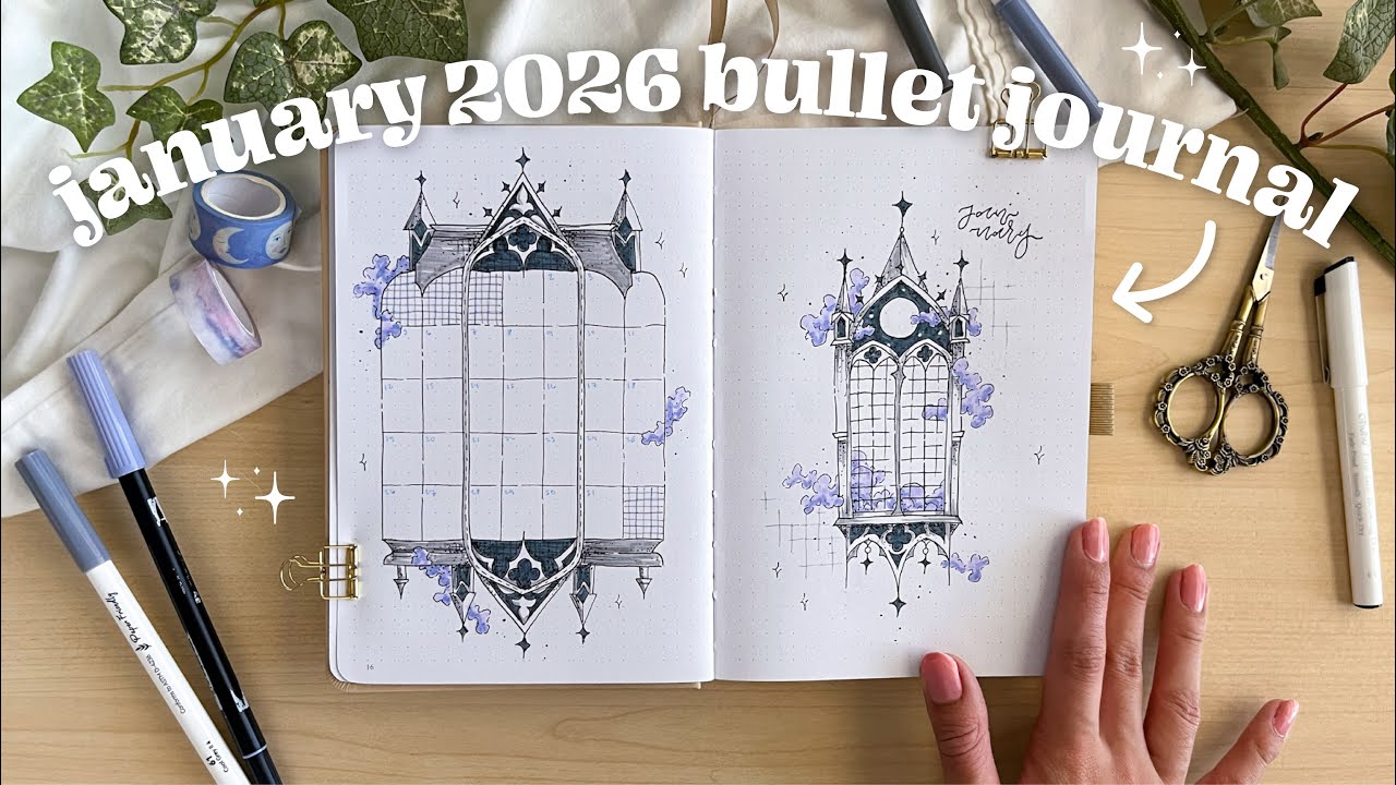Планирование ежедневника на январь 2026 года вместе со мной ⋆✴︎˚｡⋆ Вдохновение для ведения ежедне...