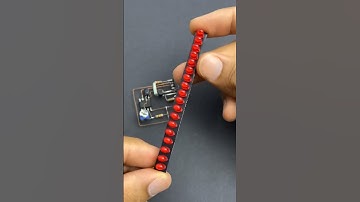 Running Led light system | LED chaser using 20 LEDs | Electronics #short #shorts