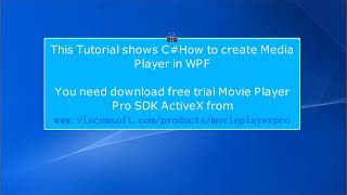 C# Tutorial - Create Media Player in WPF