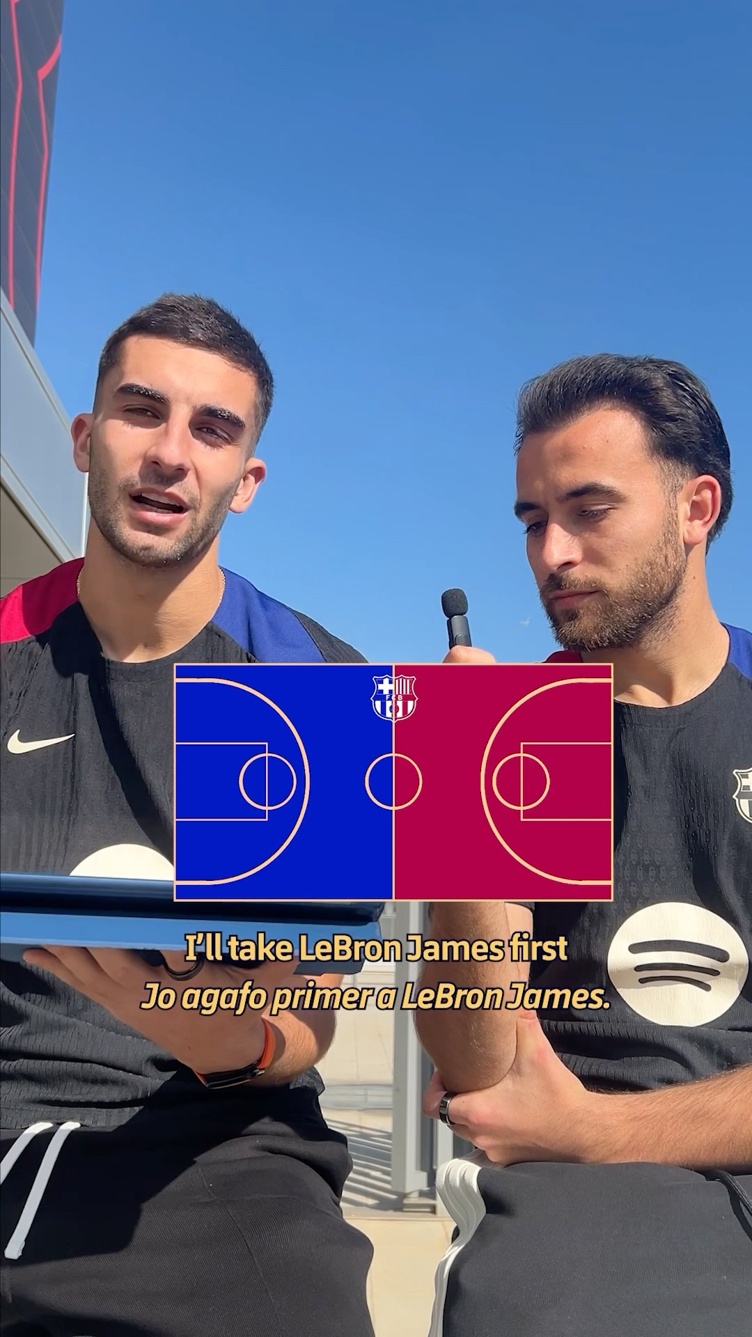 Eric and Ferran draft their #nbaallstar team ?⭐️ #fcbarcelona #shorts #nba