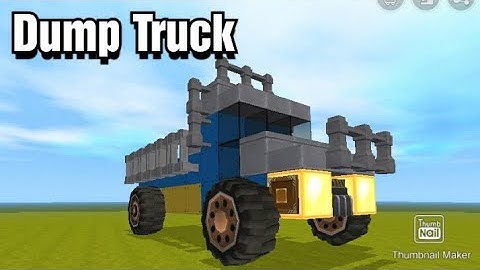 Mini World:Block Art | Dump truck Tutorial (Easy)