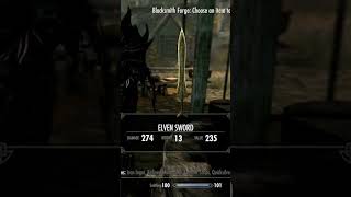 Skyrim-Elven Vs Orcish Sword