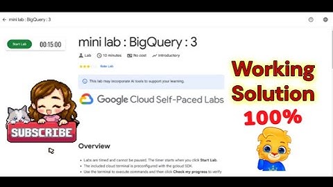 mini lab : BigQuery : 3 | Lab Solution video #arcade2025