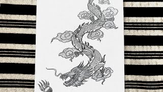 Cách Vẽ Rồng đơn giản bằng bút chì - How to Draw A Dragon with pencil l Kim  Chi Art & Draw - YouTube
