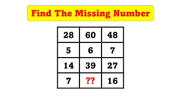 Missing Number Puzzle  #simplylogical #reasoning #missingnumber