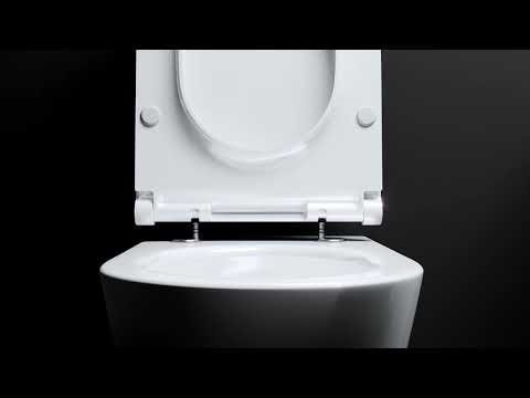 Чорний матовий унітаз безобідковий Catalano Zero 1VS55NRNS, видео 1