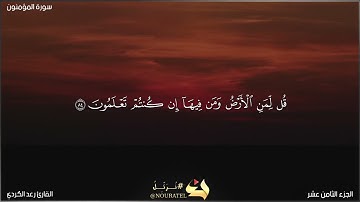آيات من سورة المؤمنون بصوت القارئ رعد الكردي 🤍. قرآن كريم | حالات واتس اب