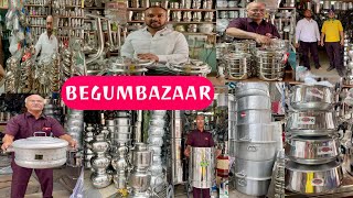 Hyderabad famous😱Quadri metals marchant ✨Wholesale &Retail 🛍️Begumbazaar😎Steel item✨#viralvideo 🔥🔥🔥￼