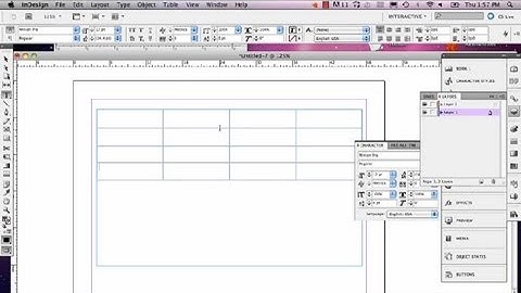 Adjusting the Rows in InDesign : InDesign Tutorials