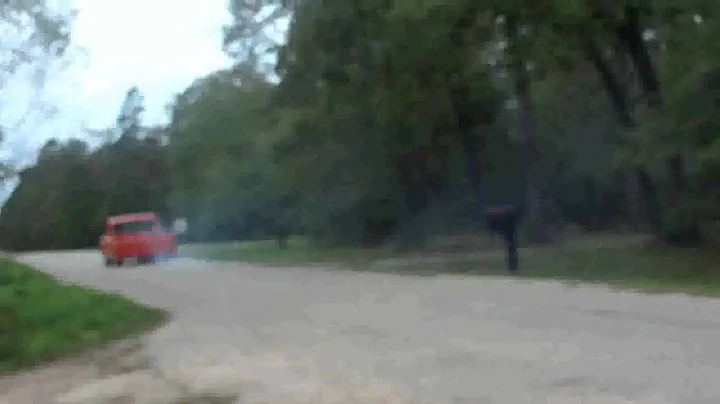 bagged 1968 chevy truck burn out