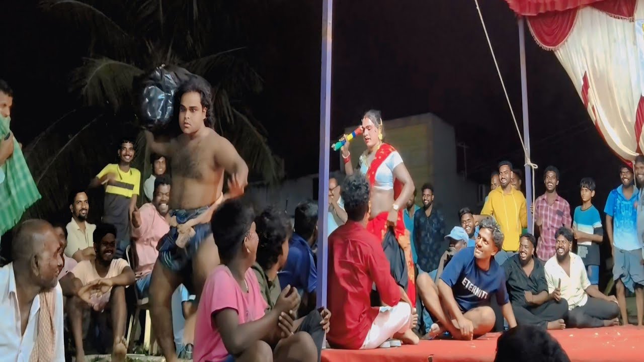 😂 பூஜா அடித்த அடியில் நாடக மேடையை விட்டு ஓடிய விக்கி அண்ணா 😁New Kalai devi nadaga mandram 🥰