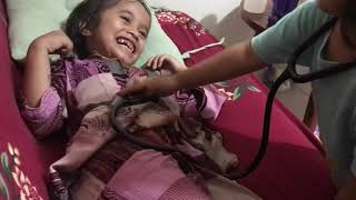 Putri main sepeda bareng teman -teman 💞| | Drama jadi dokter dokteran👩‍⚕️