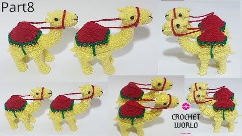 How To Make Crochet Amigurumi Camel  (Part8) Tutorial English Free Pattern For Beginner