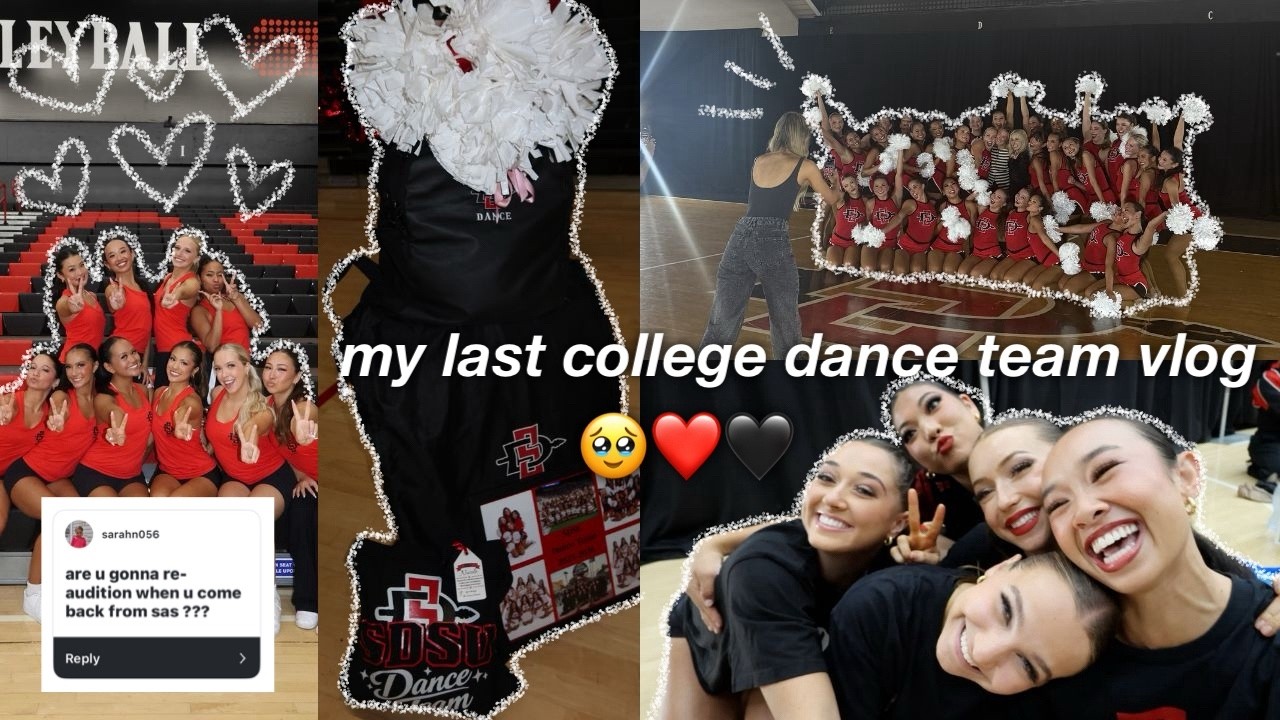 my last college dance team vlog ❤️ show, banquet, & Q&A!!!