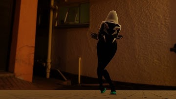 Spider Gwen dancing Blender animation