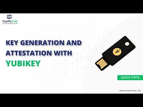 How to Generate CSR and Key Attestation using YubiKey Manager for Code