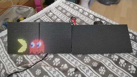 128x32 led matrix arcade clock