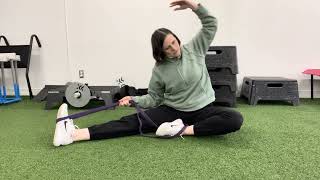 Straddle Sitting QL stretch