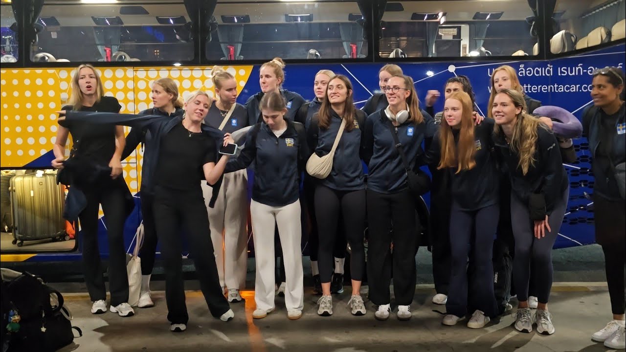 นักวอลเลย์บอลหญิงทีมชาติสวีเดนเดินทางถึงประเทศไทยแล้ว #wwch2025 18/08/2025