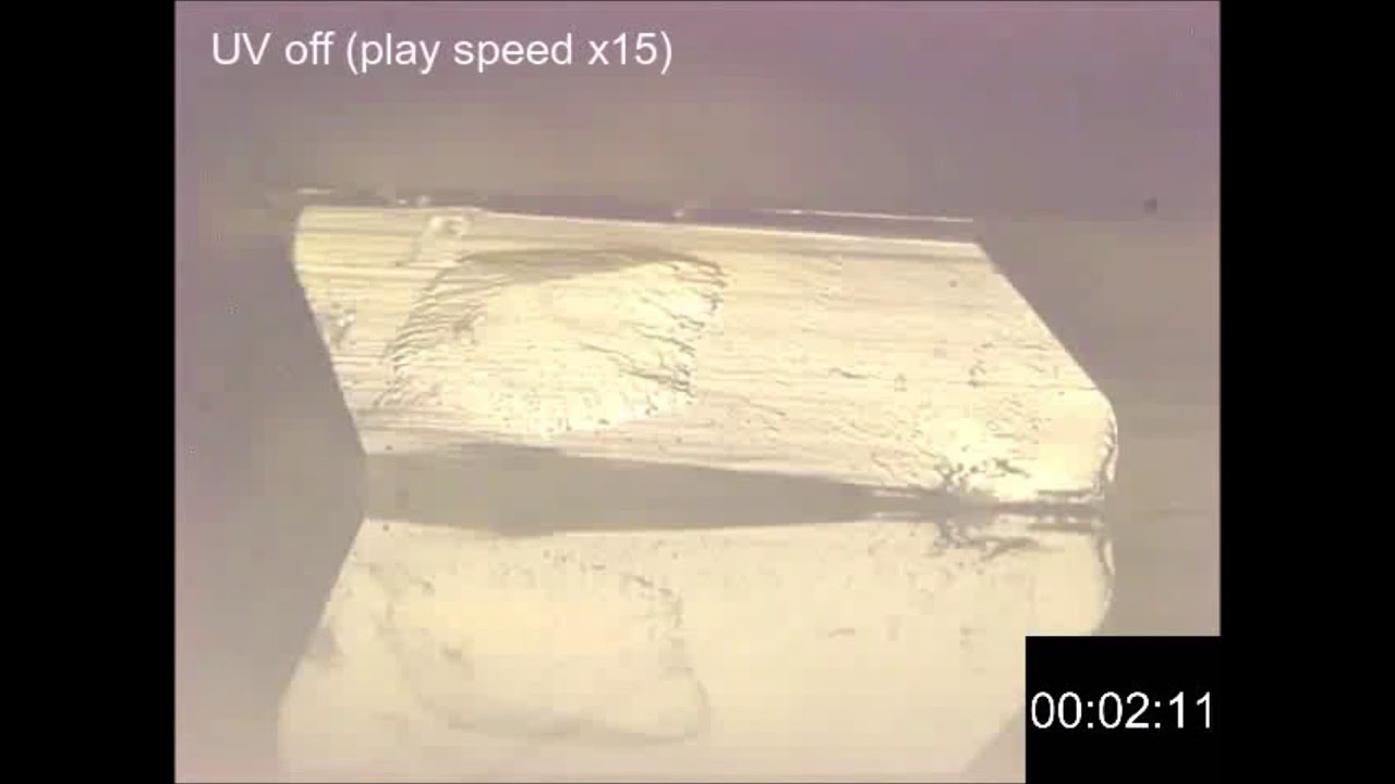 Photo-triggered phase transition of a crystal