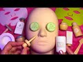 ASMR Wooden Skincare on Mannequin (Whispered)