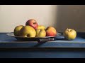 Dutch still life with apples - time lapse movie