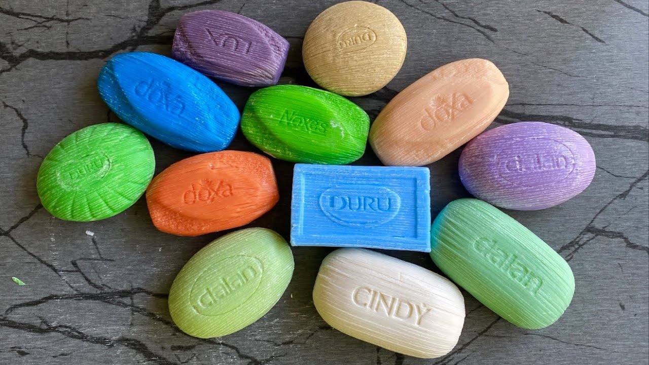 Asmr cutting soap strips on curly curls | Cutting soap strips on dry soap | ASMR