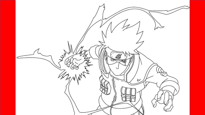 Coloring page - Kakashi e Sakura