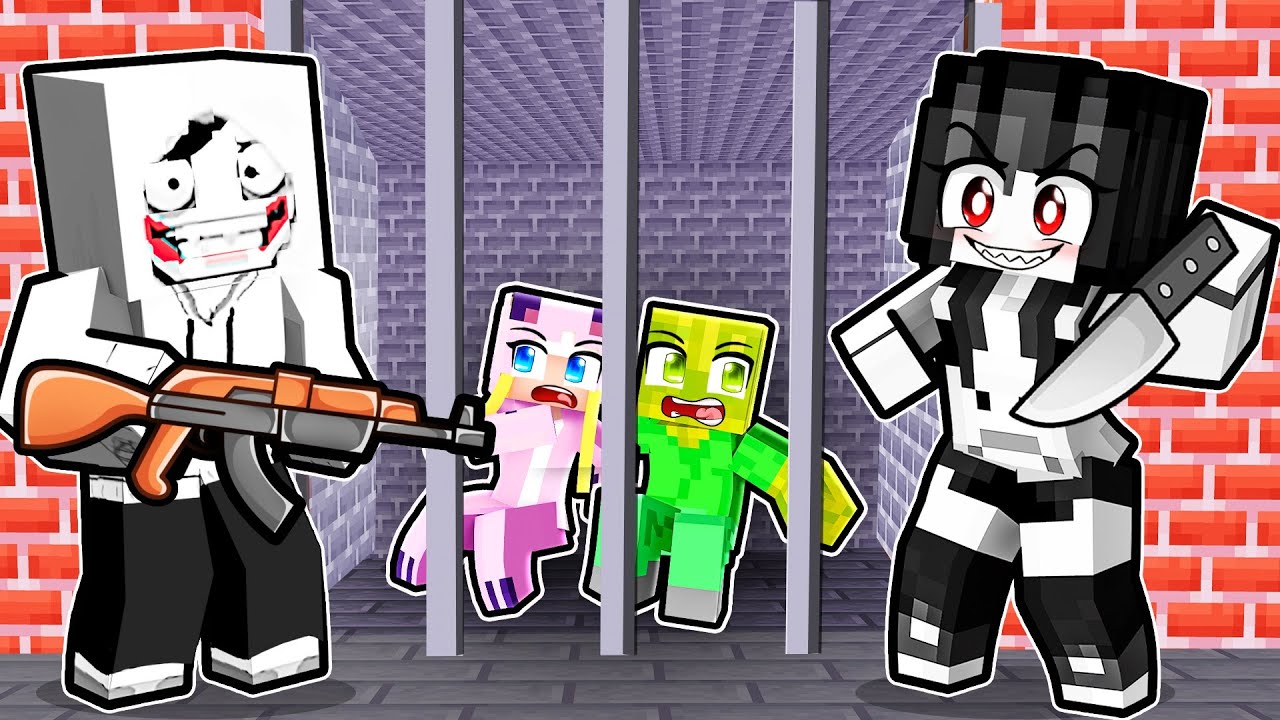 24 STUNDEN im GEFÄNGNIS der BÖSEWICHTE! 🌸 Minecraft