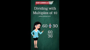 Dividing with Multiples of 10 | How To Divide By Multiples of 10 | Divide Examples | Math #shorts