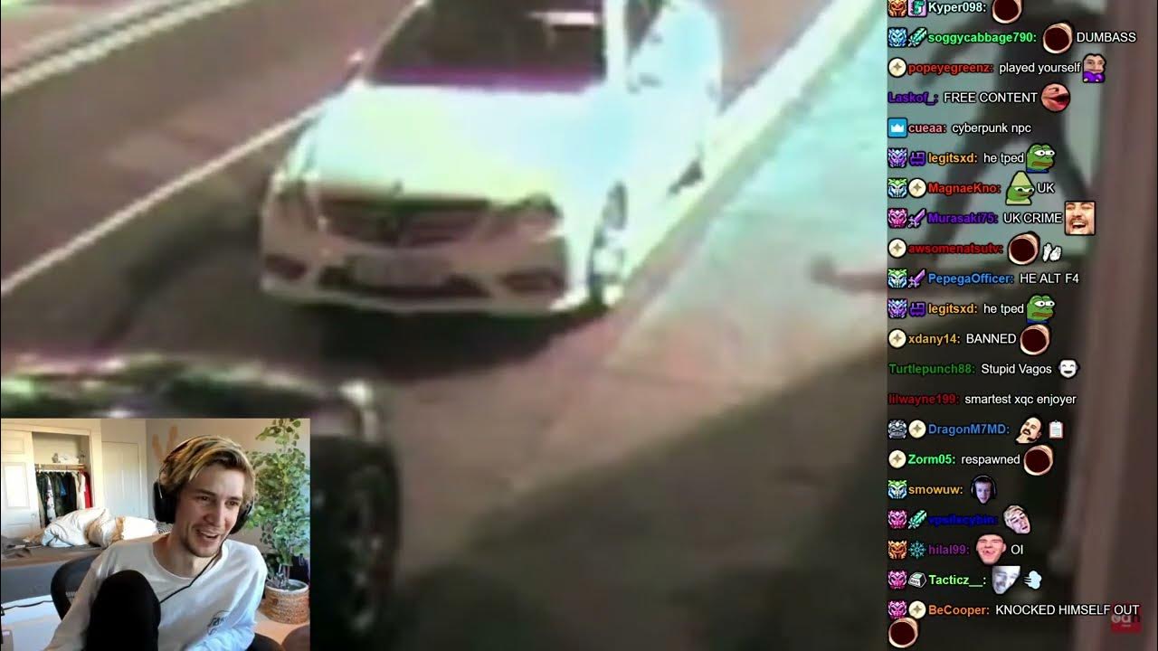 xQc Reacts to Man Throws Brick at Car Window, Knocks Himself Out YouTube
