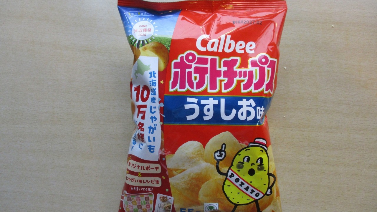 今だけ！　節約パッケージ　ポテトチップス うすしお味 55g×16袋入 japanese snacks】Calbee【ポテトチップス うすしお味】節約パッケージ