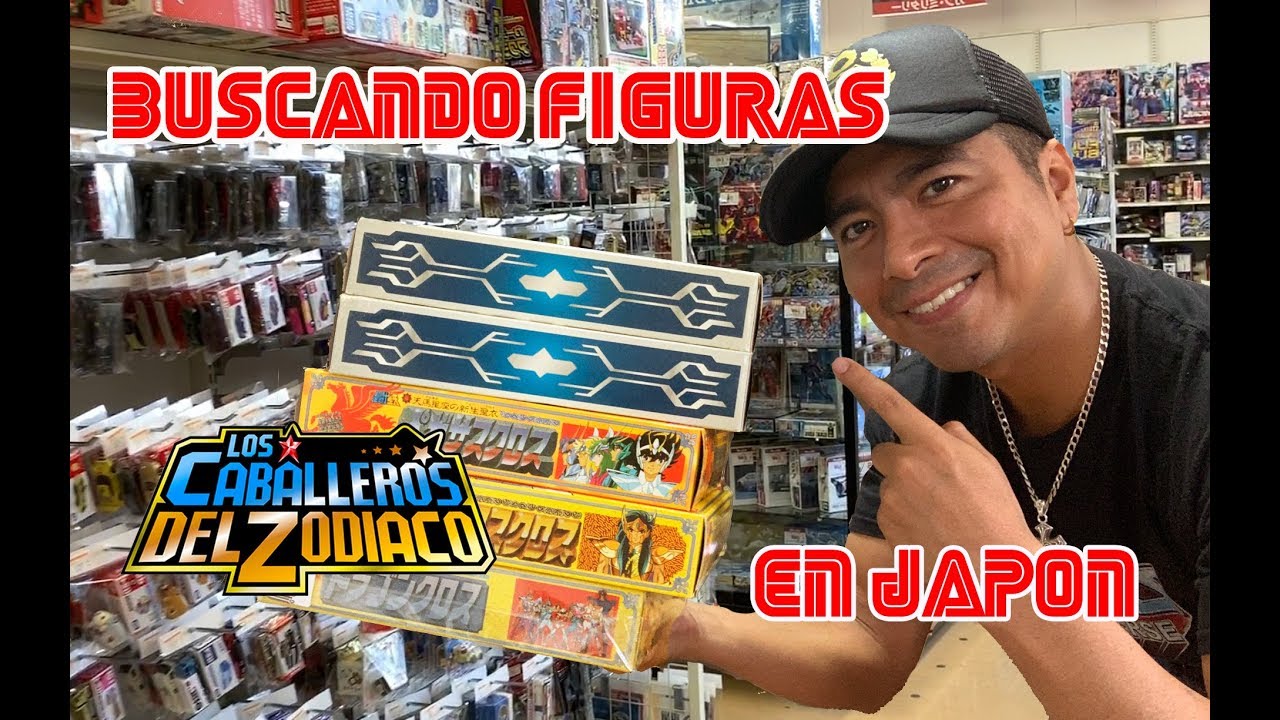 Buscando Figuras de Caballeros del Zodiaco bajo la lluvia de Japon ...
