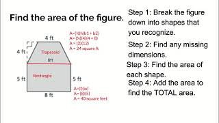 Finding the Area of Composite Figures-Example 1