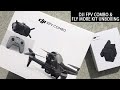 DJI FPV Combo Unboxing & DJI FPV Fly More Kit - DJI FPV Drone & DJI FPV Goggles V2