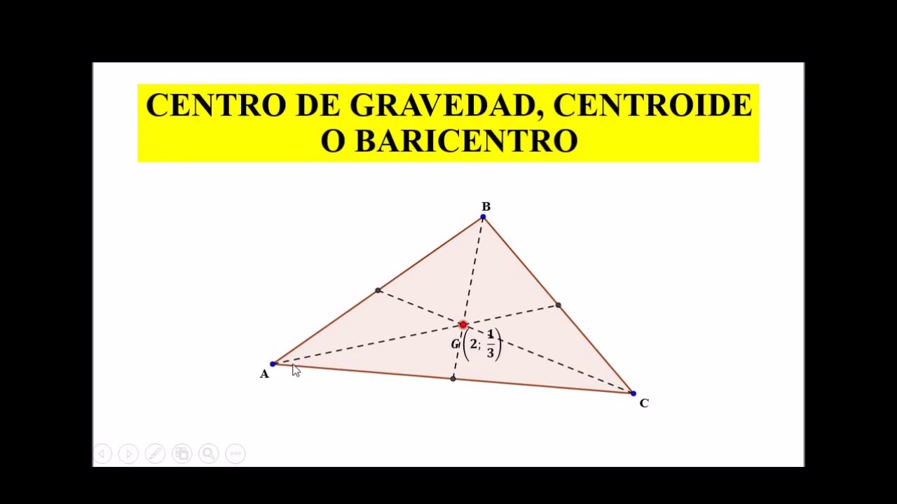 PROBLEMAS RESUELTOS DE CENTROS DE GRAVEDAD DE TRIÀNGULOS - YouTube