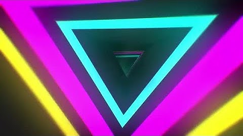 3D Neon Triangles Stock Motion Graphics