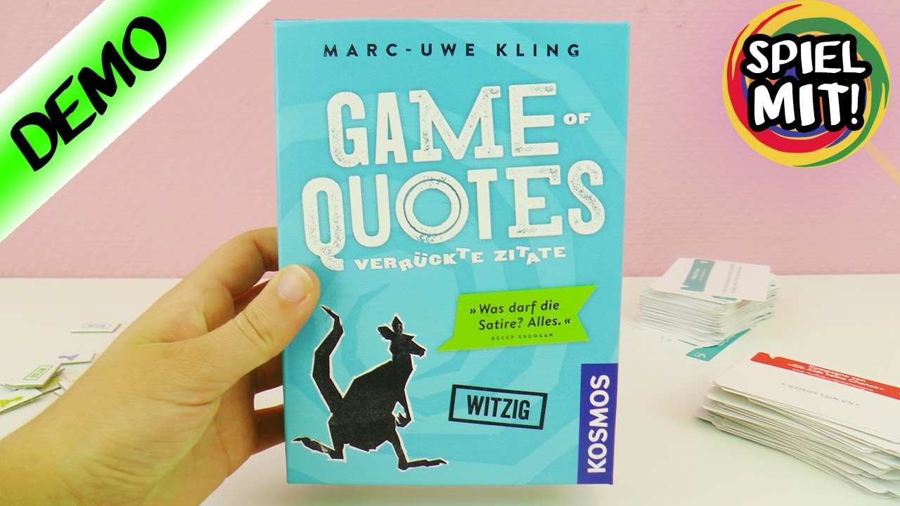 Game Of Quotes Spiel Deutsch Verrückte Und Lustige Zitate Mit Dem Känguru Mitbewohner Kosmos