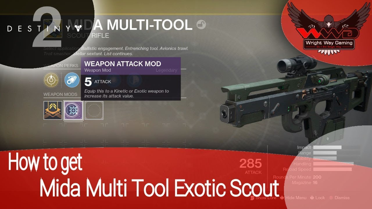 destiny game engine Destiny 2 How to get Mida Multi Tool Exotic Scout