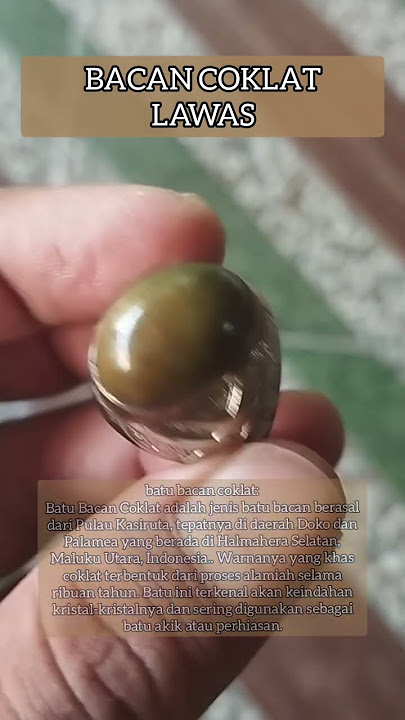 Bacan coklat lawas