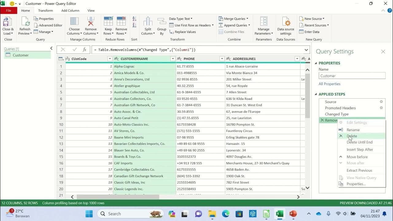 Menggabungkan Dua Data Menggunakan Power Query Excel - YouTube
