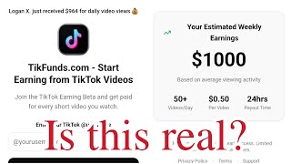 Tikfunds.com | Can You Really Earn Money Watching TikTok Videos? TikFunds EXPOSED!