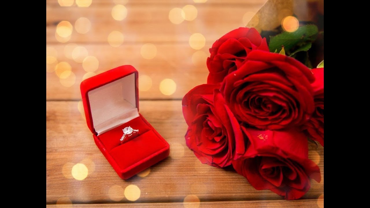 wedding ring background flower - YouTube