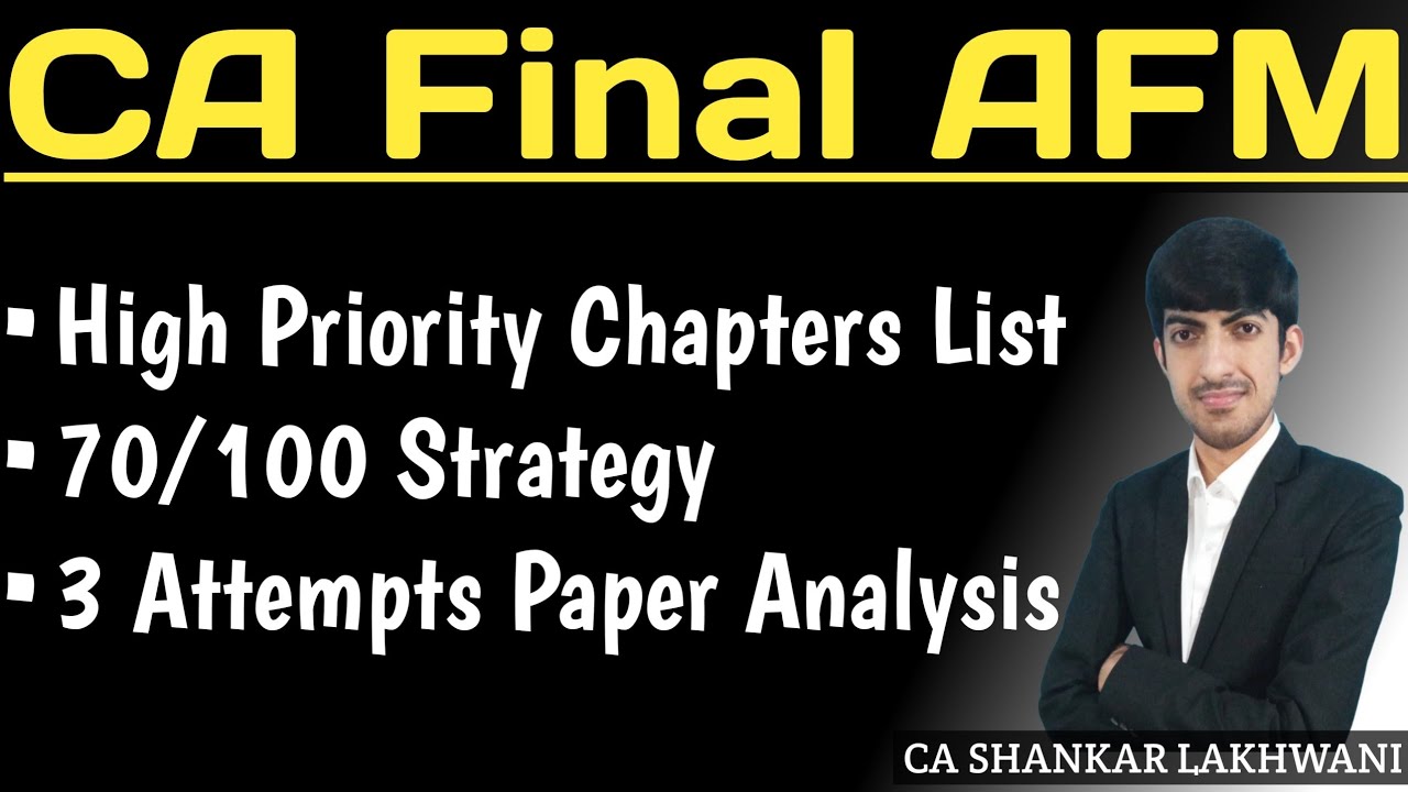 CA Final AFM Confirmed Easy Topics for Sure-shot Exemption I 3 Attempts Paper Analysis I Sep'25