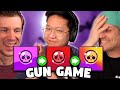 Lex vs Kairos vs OJ! 1v1v1 Gun Game In Map Maker | Brawl Stars #BadMaps