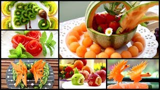 10 Creative Food Art Ideas | TRICKS WITH FRUITS AND VEGGIES 2019