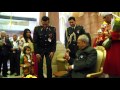 President Mukherjee receives Birthday Greetings from Officers and Staff of Rashtrapati Bhavan